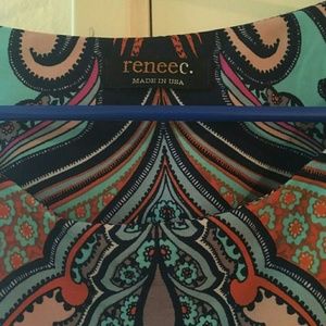 Short sleeve polyester dress